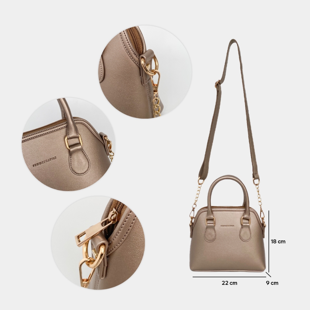 Femmebravile - Femo Small Leather - Tas Wanita - Sling Bag -  Shoulder Bag - Tas Selempang Wanita