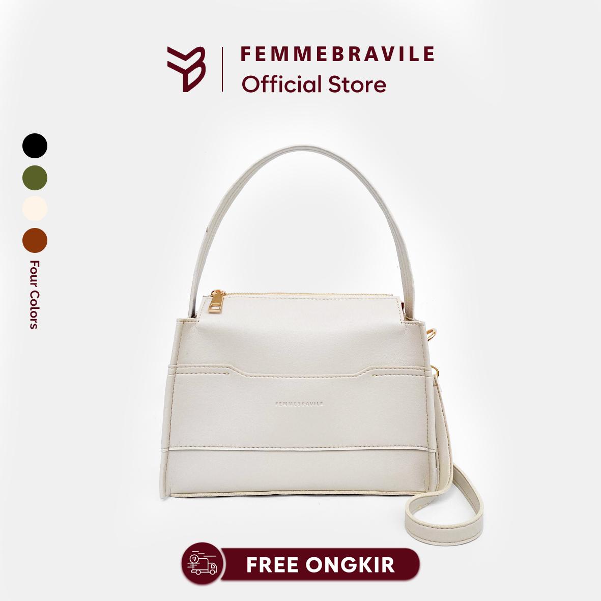 LUNA BAG Tas Wanita Elegan Premium | Handbag Wanita Kekinian | Tas Kerja & Hangout | Femmebravile