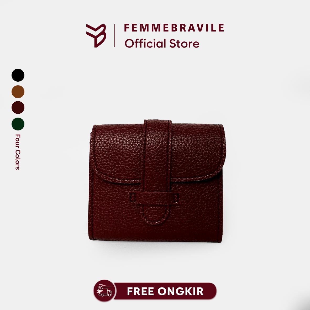 Dompet Wanita Mini Kulit Premium | Wallet Lipat Kecil Elegan Muat Kartu & Uang | Dinda Wallet