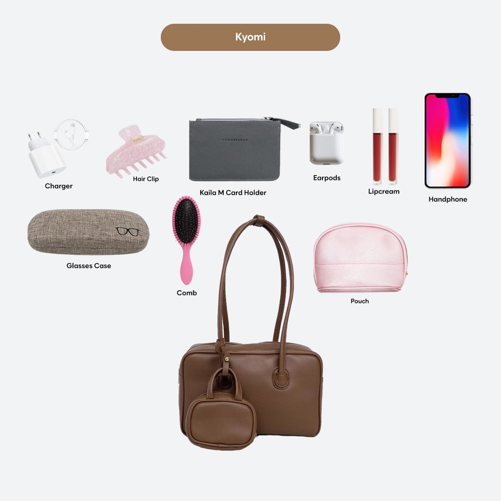 Femmebravile | Tas Wanita | Tas Bahu Wanita | Tas Wanita Populer | Kyomi Bag