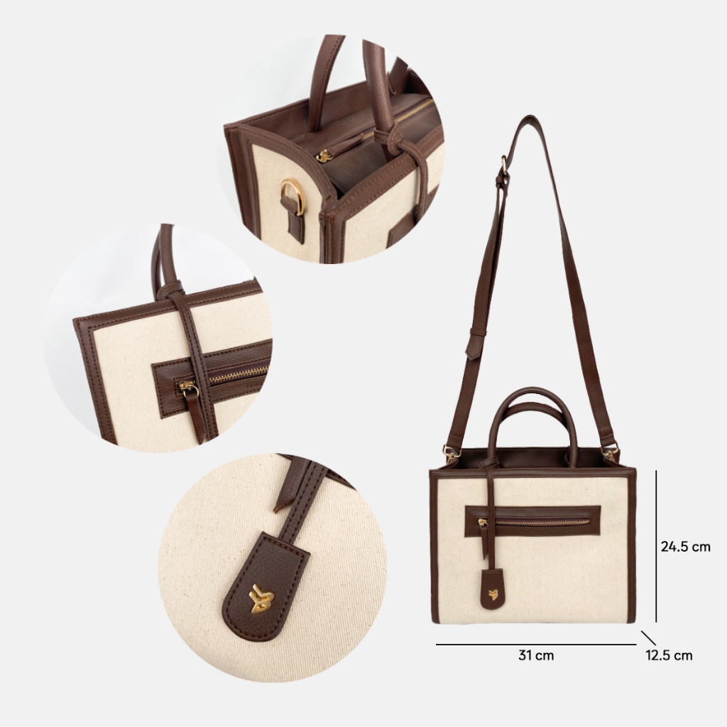 Femmebravile - Letta Canvas M - Tas Selempang Wanita - Sling bag - Shoulder bag - Fasion Women