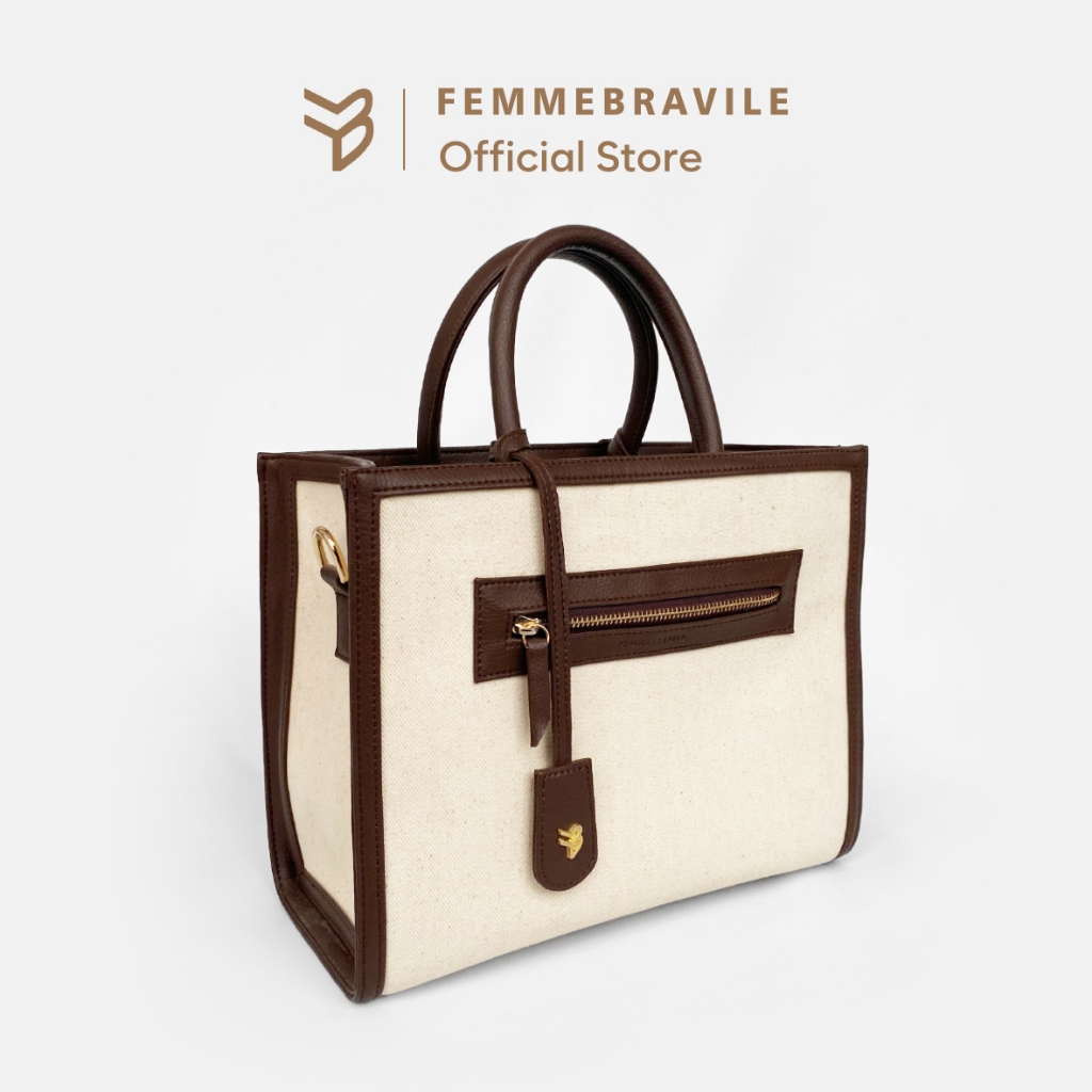 Femmebravile - Letta Canvas M - Tas Selempang Wanita - Sling bag - Shoulder bag - Fasion Women