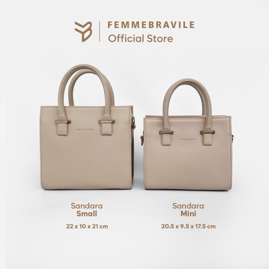 FEMMEBRAVILE Sandara Small Leather Fashion Women Slingbag Shoulderbag Tas Selempang Wanita