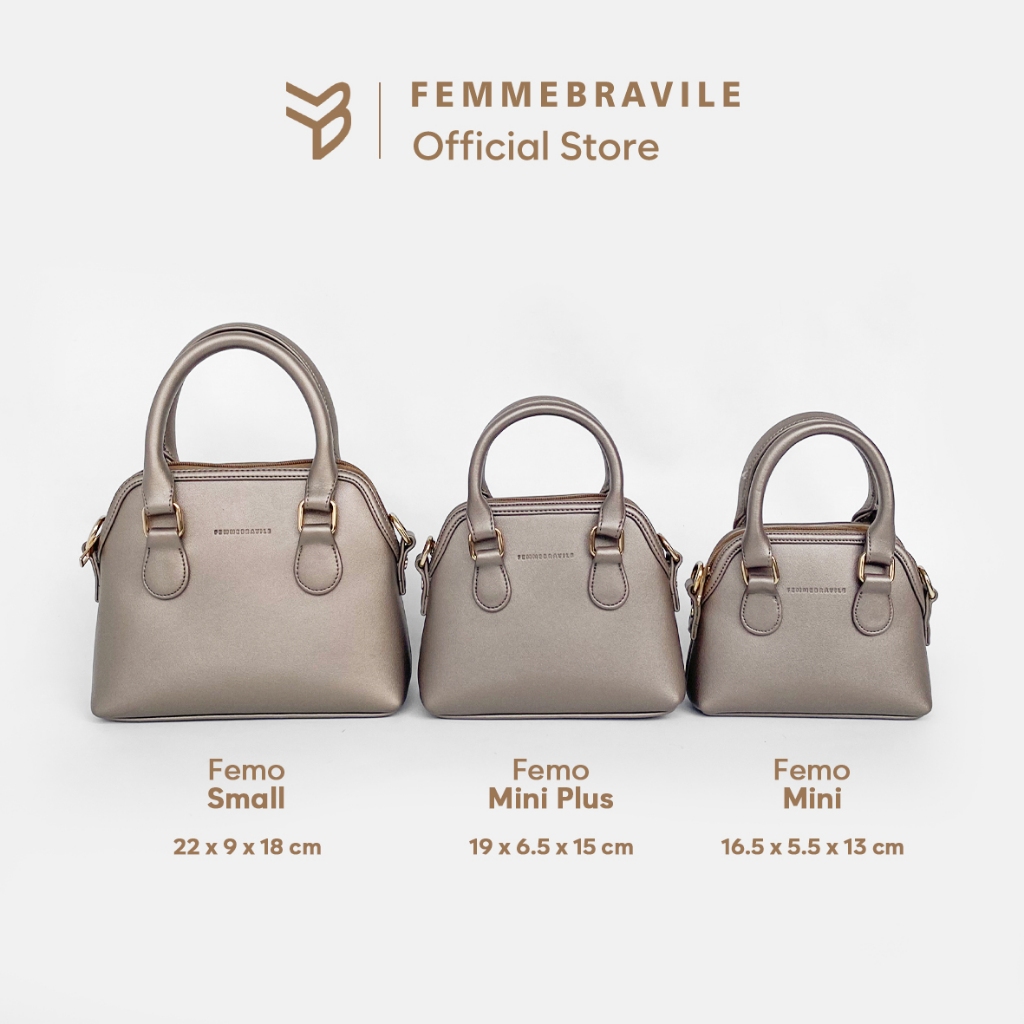 Femmebravile - Femo Small Leather - Tas Wanita - Sling Bag -  Shoulder Bag - Tas Selempang Wanita