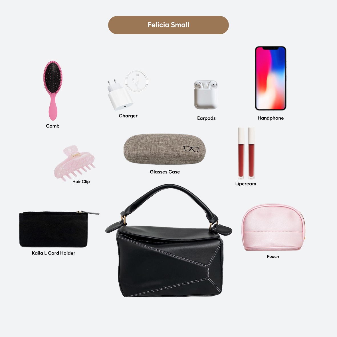 FEMMEBRAVILE Sling Bag Tas Selempang Wanita Fashion Women Shoulder bag Felicia Bag