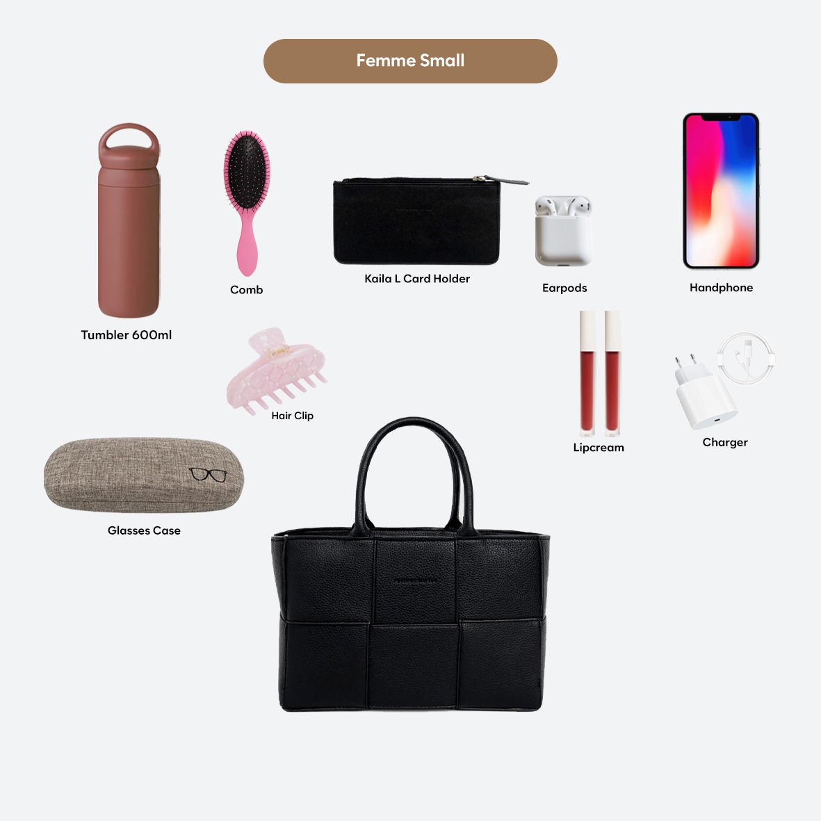 FEMMEBRAVILE Sling Bag Tas Selempang Wanita Fashion Women Shoulder bag FEMME Bag