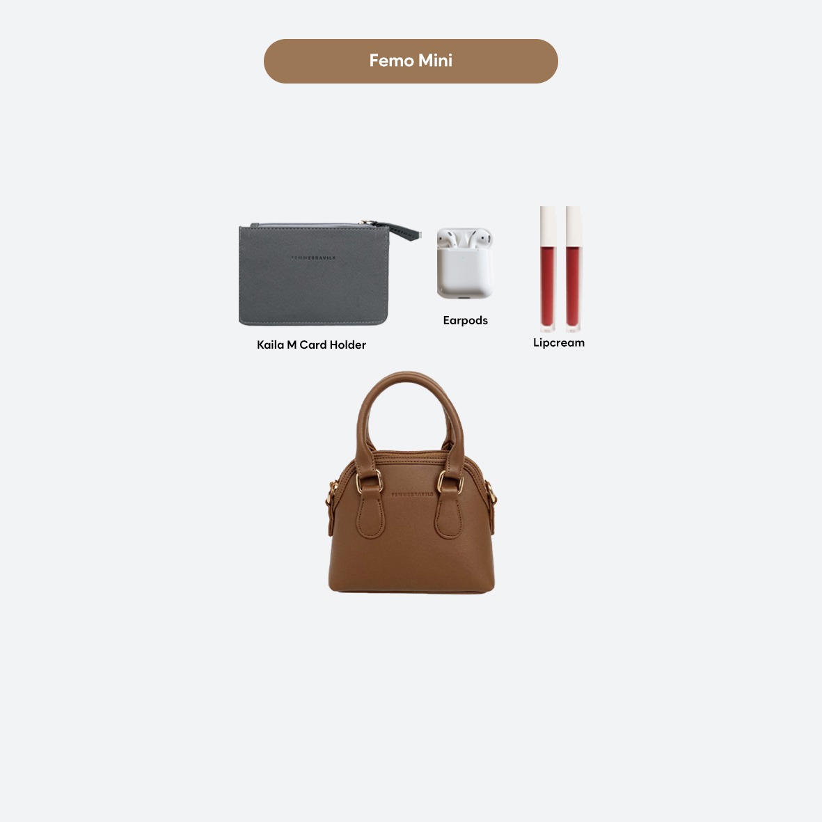 FEMMEBRAVILE Femo Mini Bag Tas Selempang Wanita Sling Bag Shoulder Bag Fashion Women