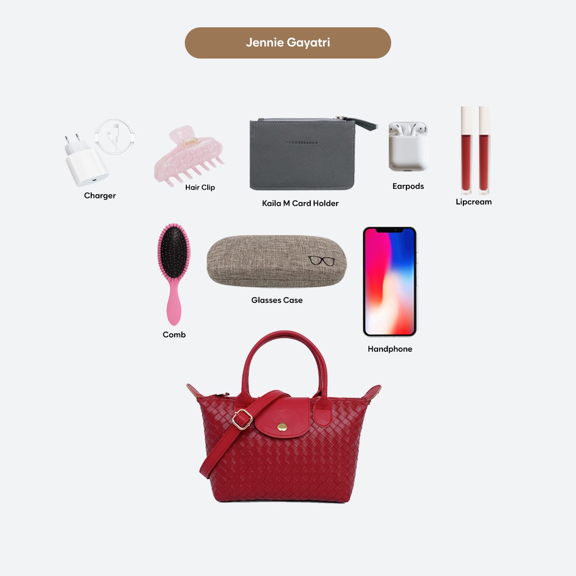 FEMMEBRAVILE Sling Bag Tas Selempang Wanita Fashion Women Shoulder bag Jennie Gayatri Bag