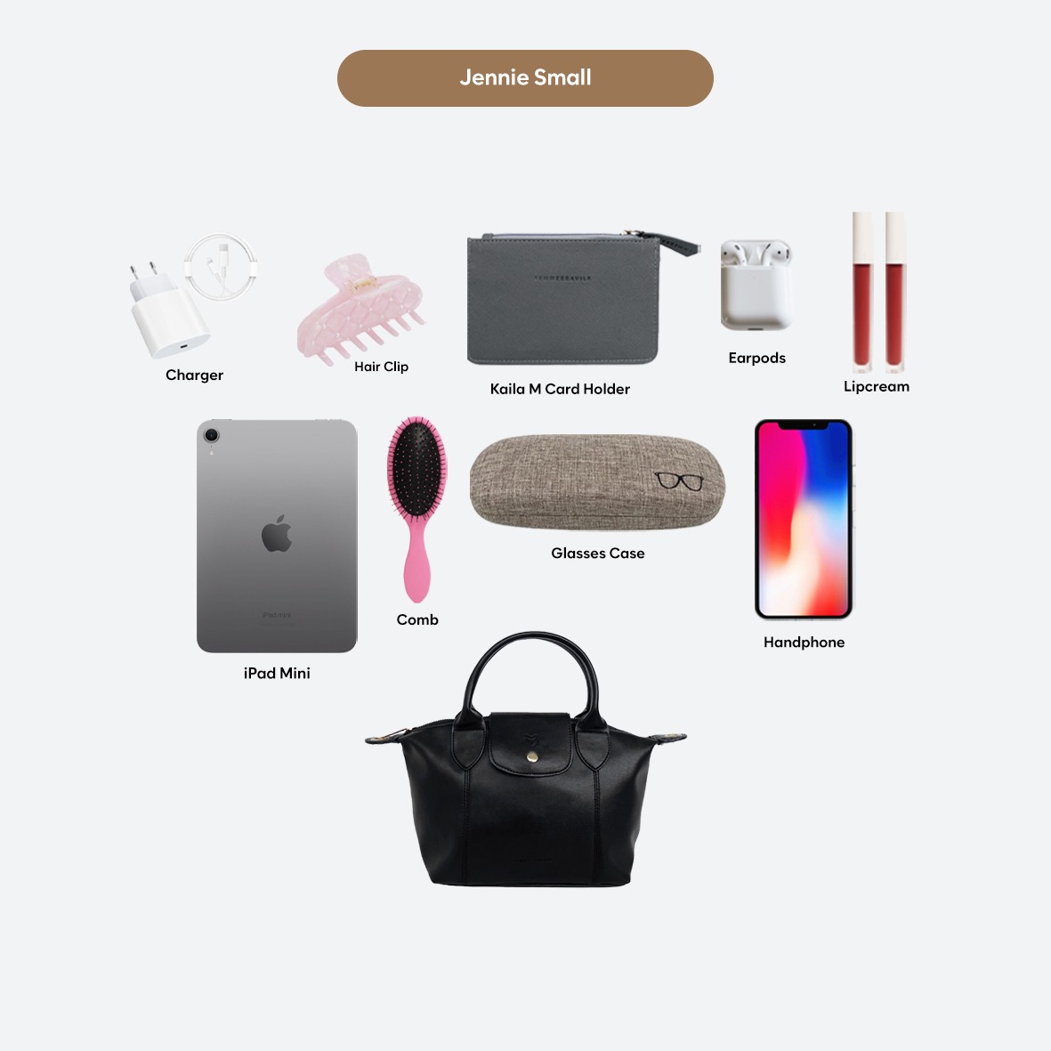 Femmebravile - Jennie Bag - Tas Selempang Wanita - SlingBag - Tas Wanita - Mini Tote - Fashion Women