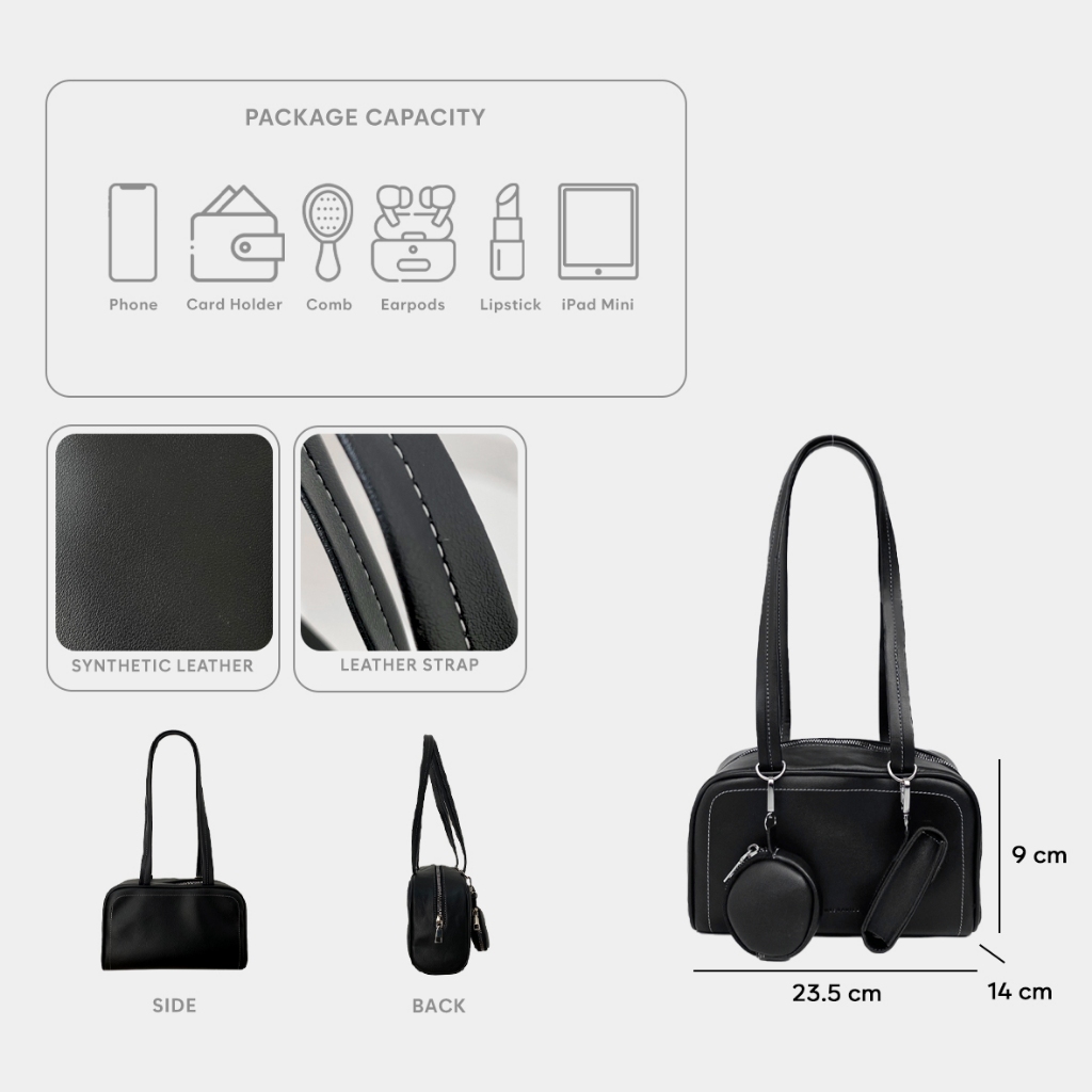 FEMMEBRAVILE Miko Bag Wanita Elegan Model Terbaru Mini Sling Bag Multifungsi Shoulder Bag