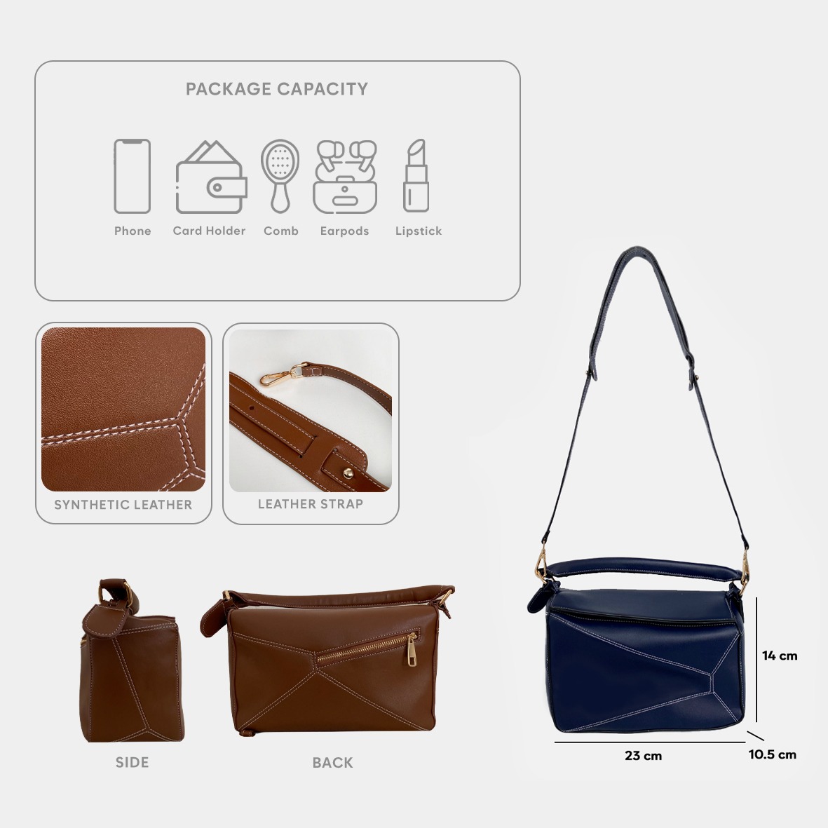 FEMMEBRAVILE Sling Bag Tas Selempang Wanita Fashion Women Shoulder bag Felicia Bag