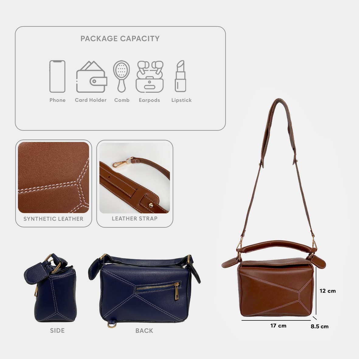 FEMMEBRAVILE Sling Bag Tas Selempang Wanita Fashion Women Shoulder bag Felicia Bag