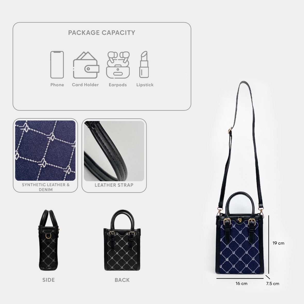 FEMMEBRAVILE Sling Bag Tas Selempang Wanita Fashion Women Shoulder bag Carol Bag