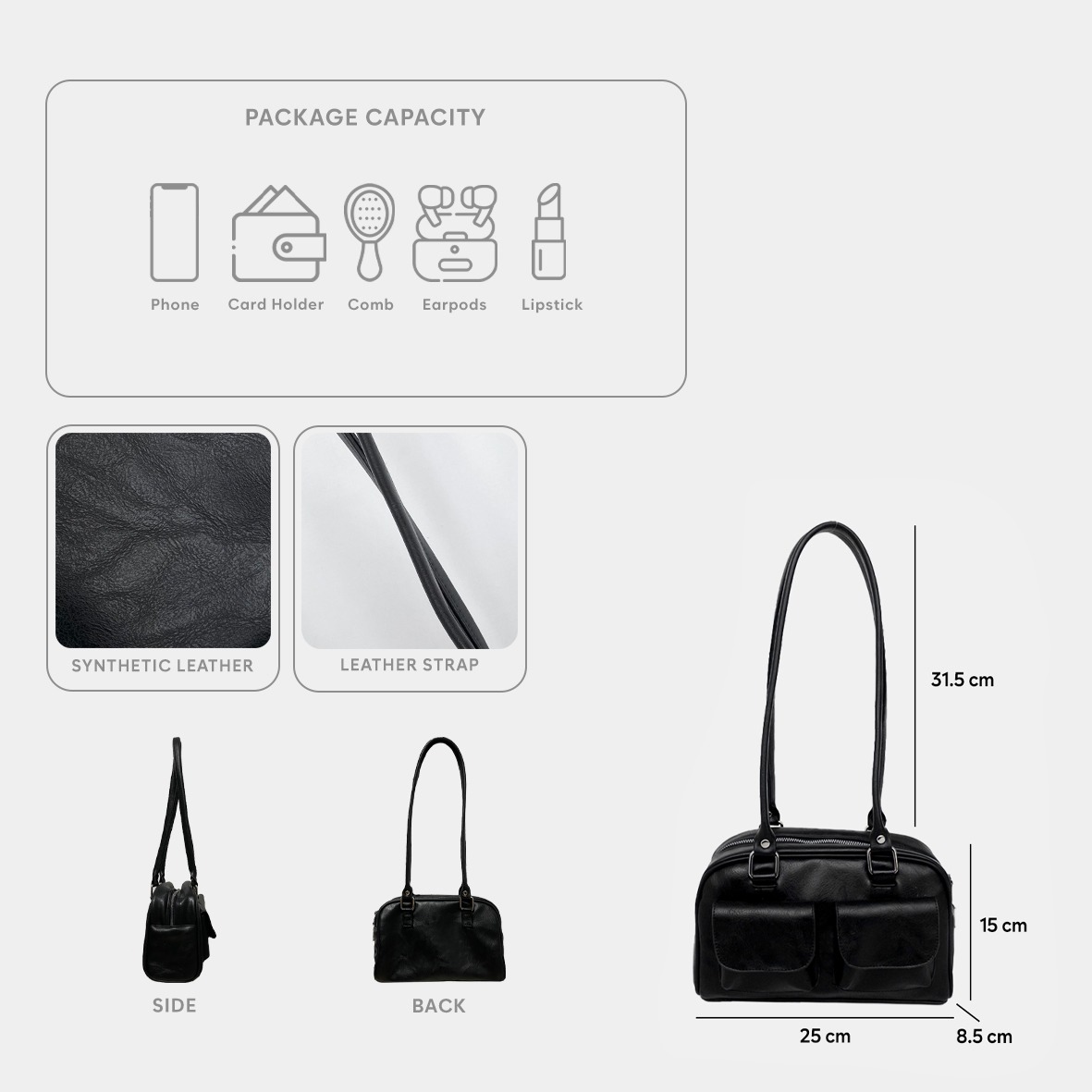 FEMMEBRAVILE Julia Bag Tas Wanita Shoulder Bag Tas Bahu Fashion Women