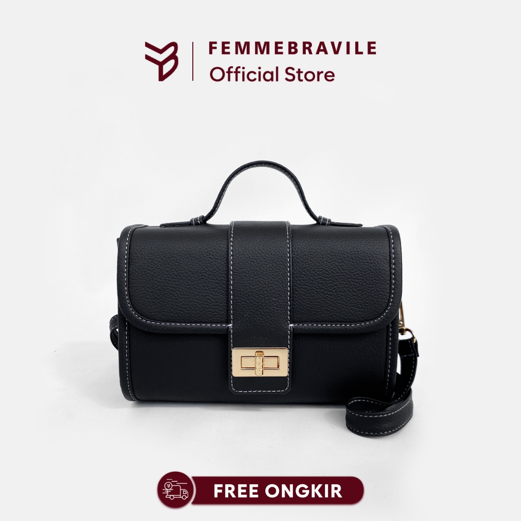 FEMMEBRAVILE [ Laura Bag ]Tas Selempang Wanita Kekinian Handbag Wanita Elegant Mini Bag Wanita