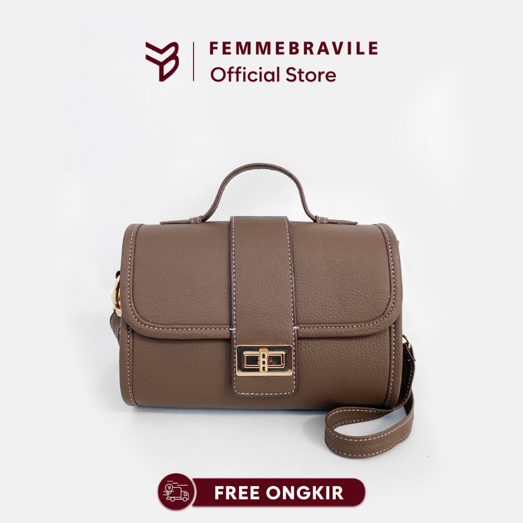 FEMMEBRAVILE [ Laura Bag ]Tas Selempang Wanita Kekinian Handbag Wanita Elegant Mini Bag Wanita