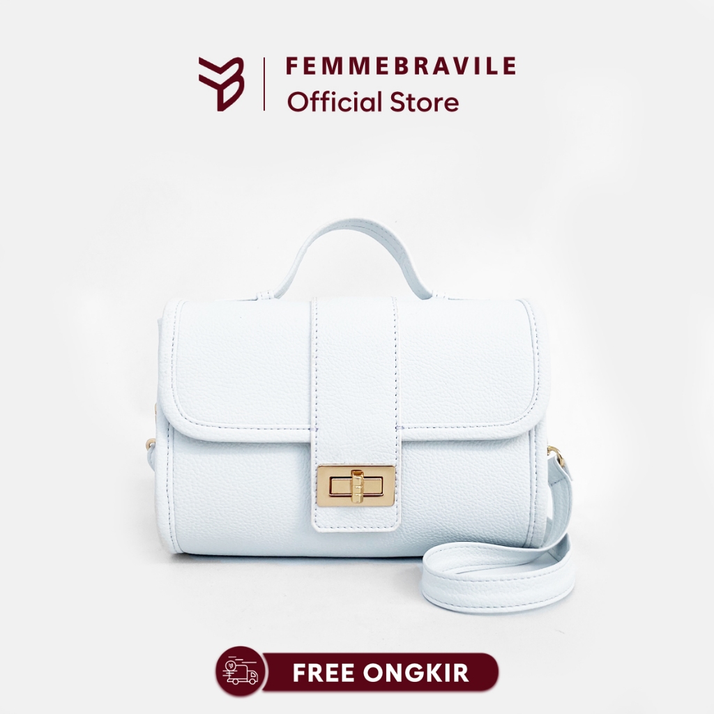 FEMMEBRAVILE [ Laura Bag ]Tas Selempang Wanita Kekinian Handbag Wanita Elegant Mini Bag Wanita
