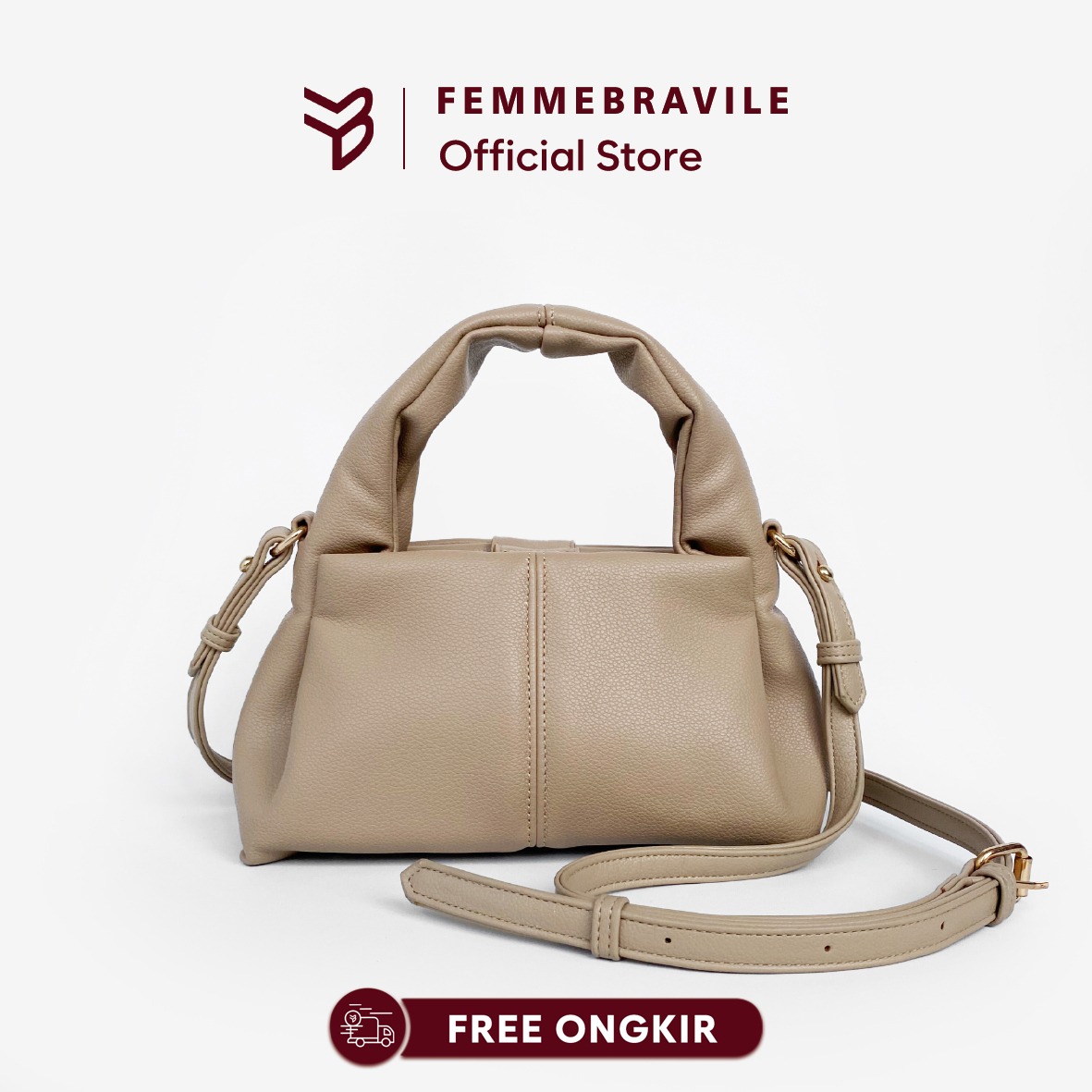FEMMEBRAVILE Agatha Bag Tas Wanita Sling bag  Shoulde bag Tas Selempang Wanita Tas Bahu