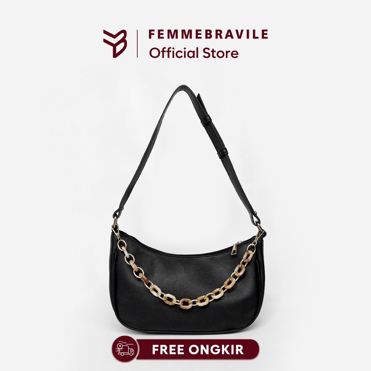 FEMMEBRAVILE Alice Bag Tas Wanita Shoulder Bag Tas Bahu Fashion Women