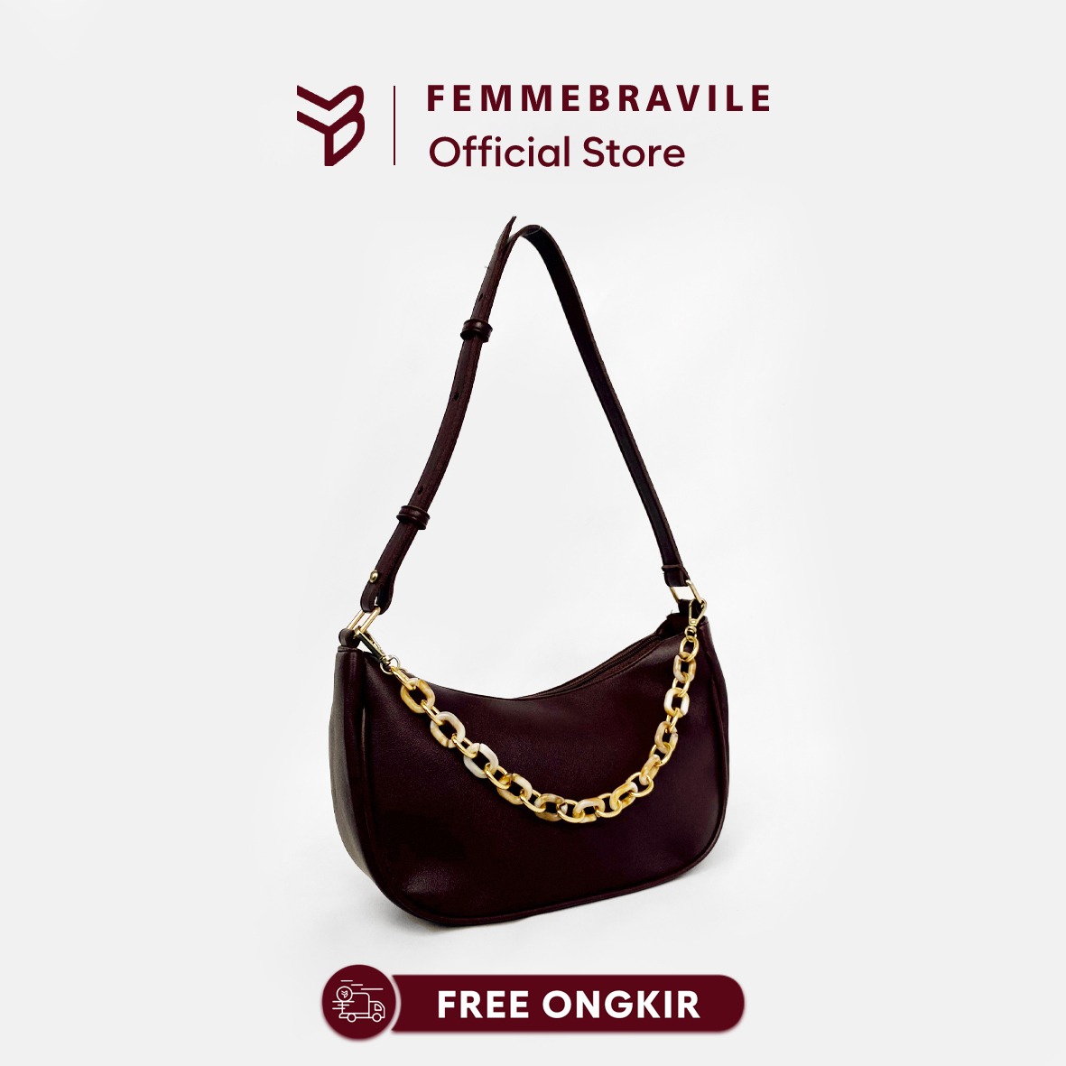 FEMMEBRAVILE Alice Bag Tas Wanita Shoulder Bag Tas Bahu Fashion Women