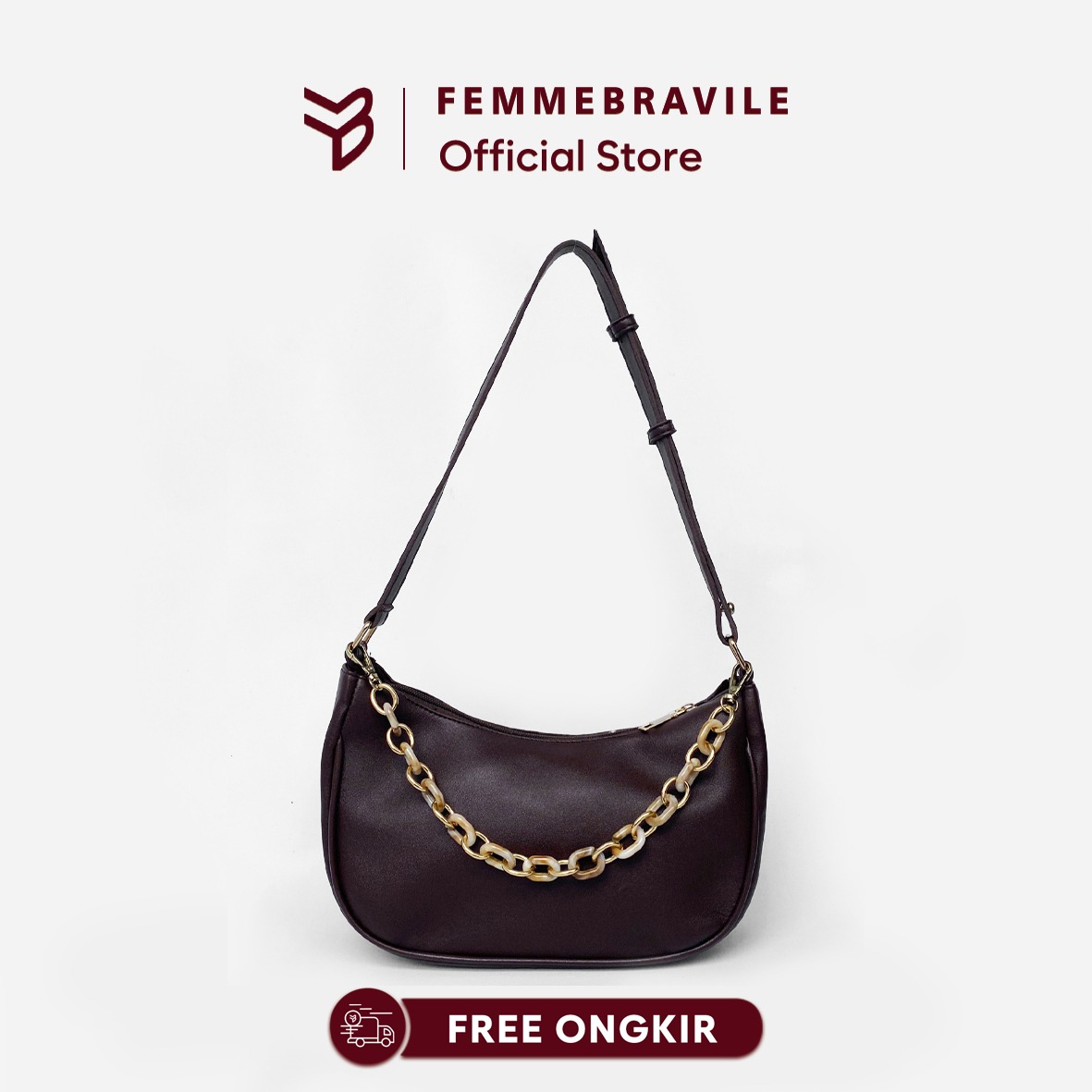 FEMMEBRAVILE Alice Bag Tas Wanita Shoulder Bag Tas Bahu Fashion Women