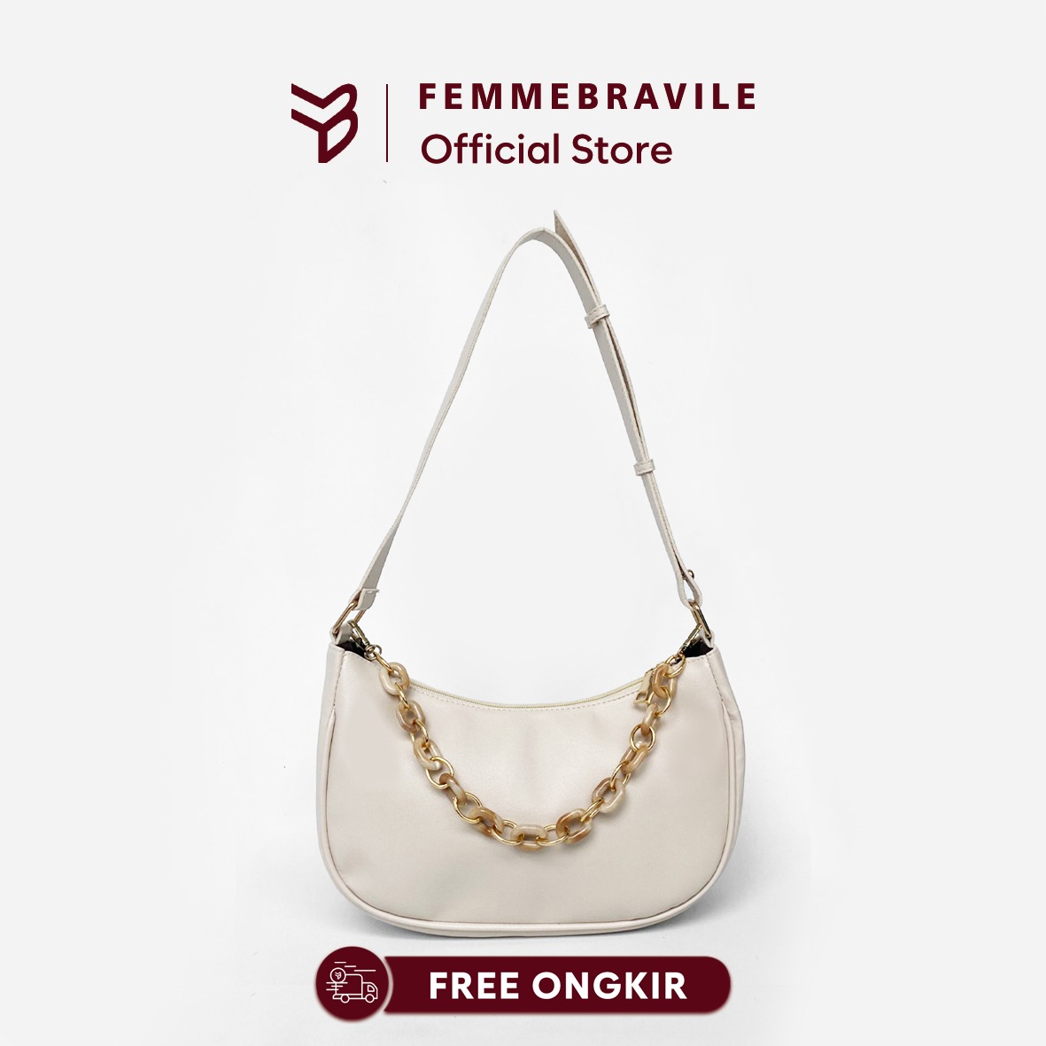 FEMMEBRAVILE Alice Bag Tas Wanita Shoulder Bag Tas Bahu Fashion Women
