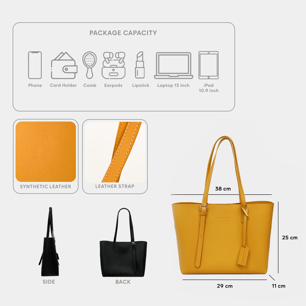 FEMMEBRAVILE Tas Wanita Totebag Fashion Wanita Shoulder Bag Totebag Kuliah Arma Bag