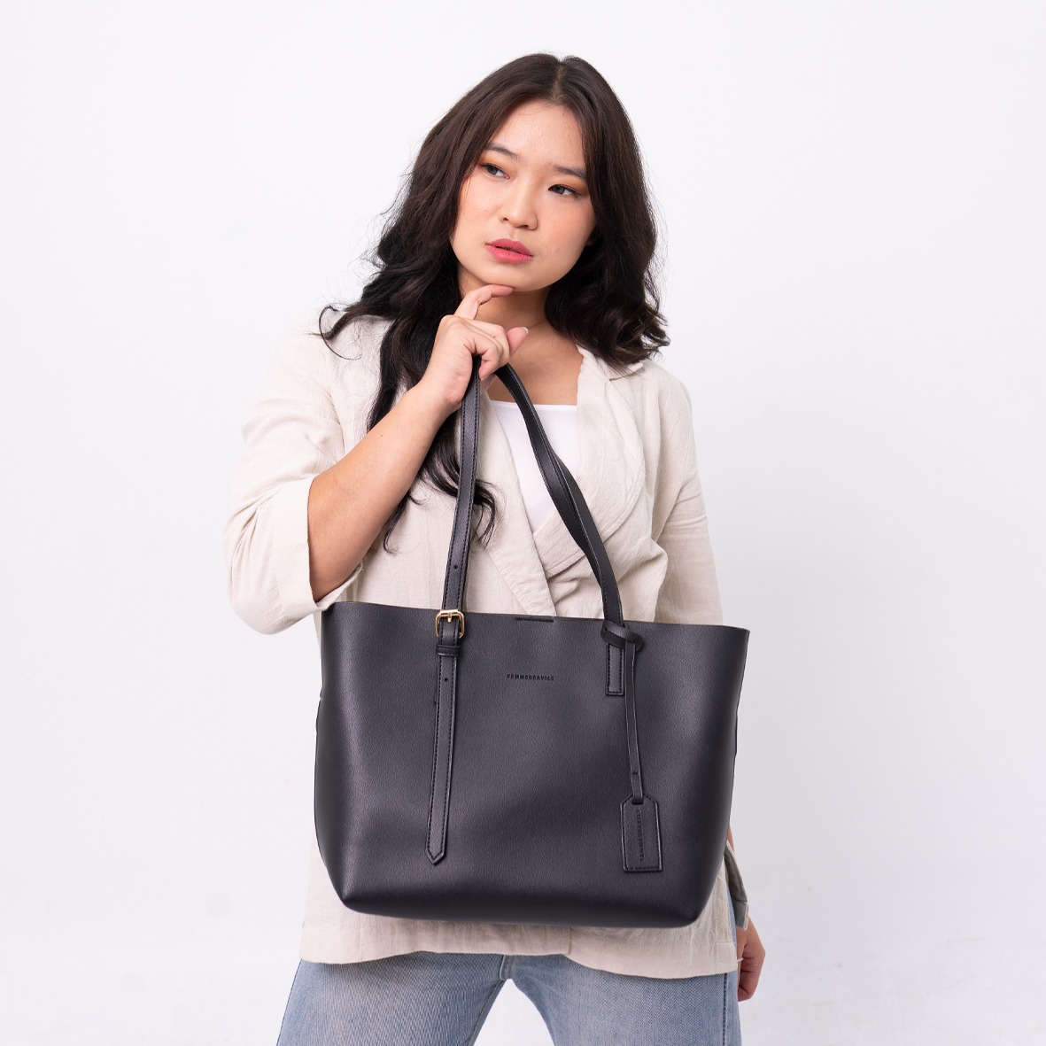 FEMMEBRAVILE Tas Wanita Totebag Fashion Wanita Shoulder Bag Totebag Kuliah Arma Bag