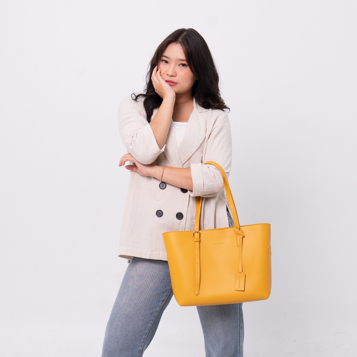 FEMMEBRAVILE Tas Wanita Totebag Fashion Wanita Shoulder Bag Totebag Kuliah Arma Bag