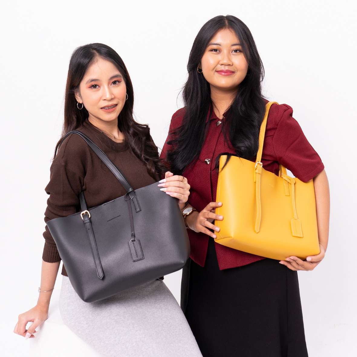 FEMMEBRAVILE Tas Wanita Totebag Fashion Wanita Shoulder Bag Totebag Kuliah Arma Bag