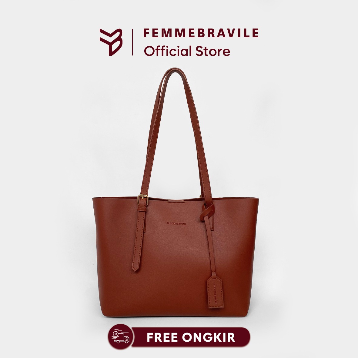 FEMMEBRAVILE Tas Wanita Totebag Fashion Wanita Shoulder Bag Totebag Kuliah Arma Bag