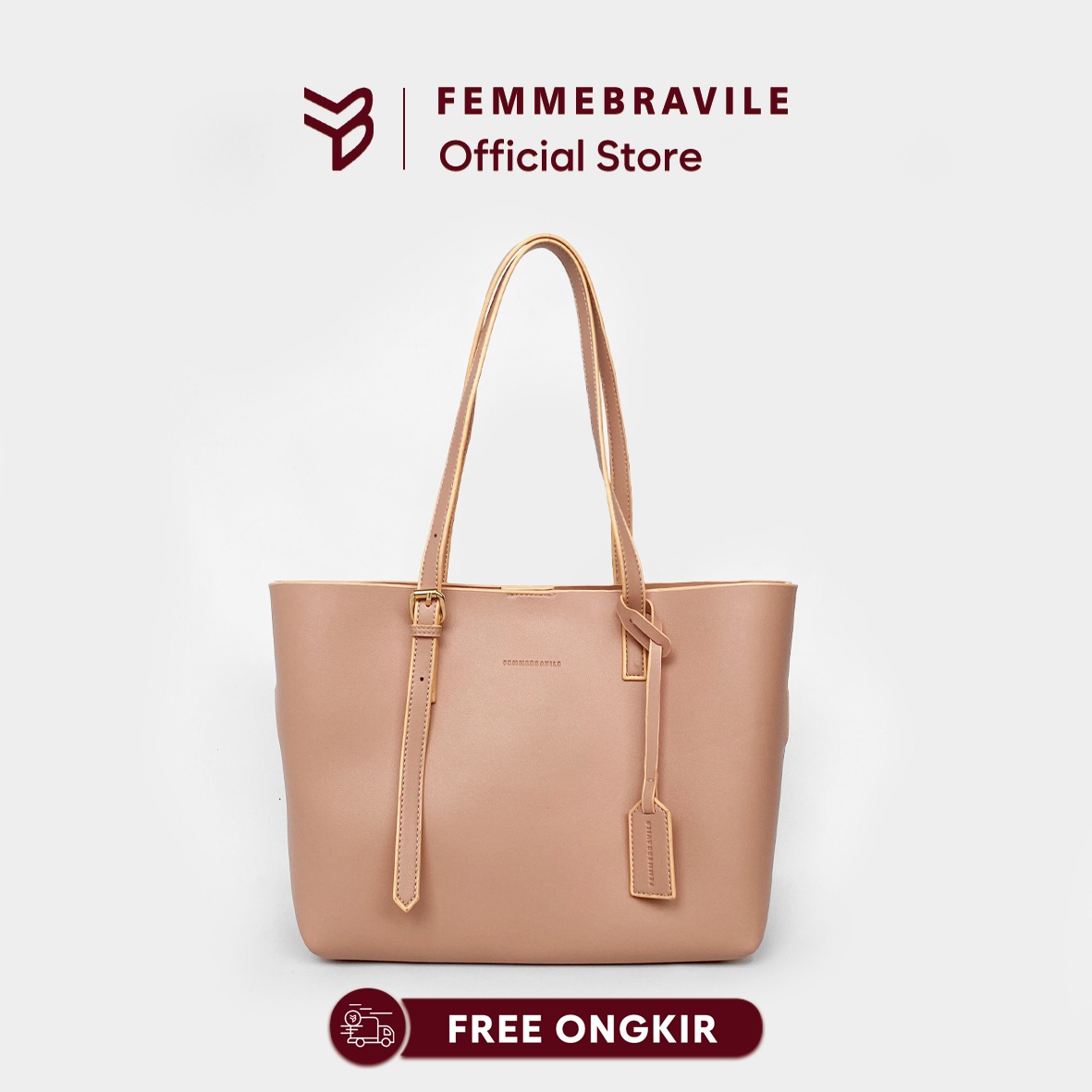 FEMMEBRAVILE Tas Wanita Totebag Fashion Wanita Shoulder Bag Totebag Kuliah Arma Bag