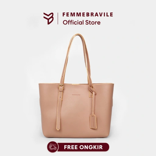 Image of FEMMEBRAVILE Tas Wanita Totebag Fashion Wanita Shoulder Bag Totebag Kuliah Arma Bag