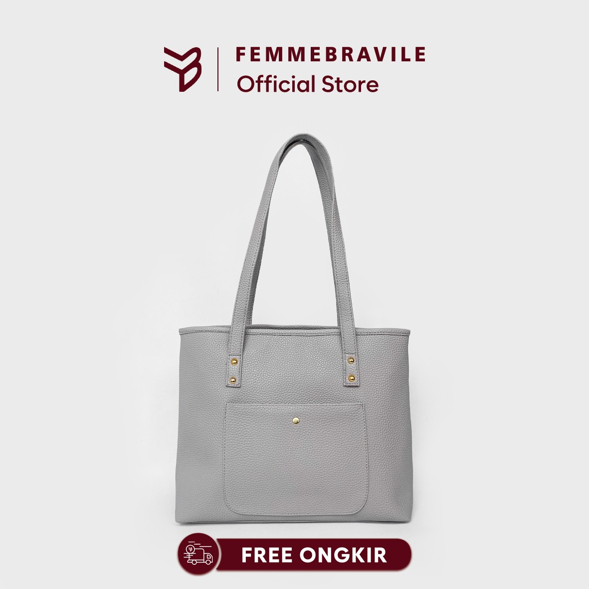 Femmebravile - Tas Wanita - Totebag - Fashion Wanita - Shoulder Bag - Totebag Kuliah - Bona Bag