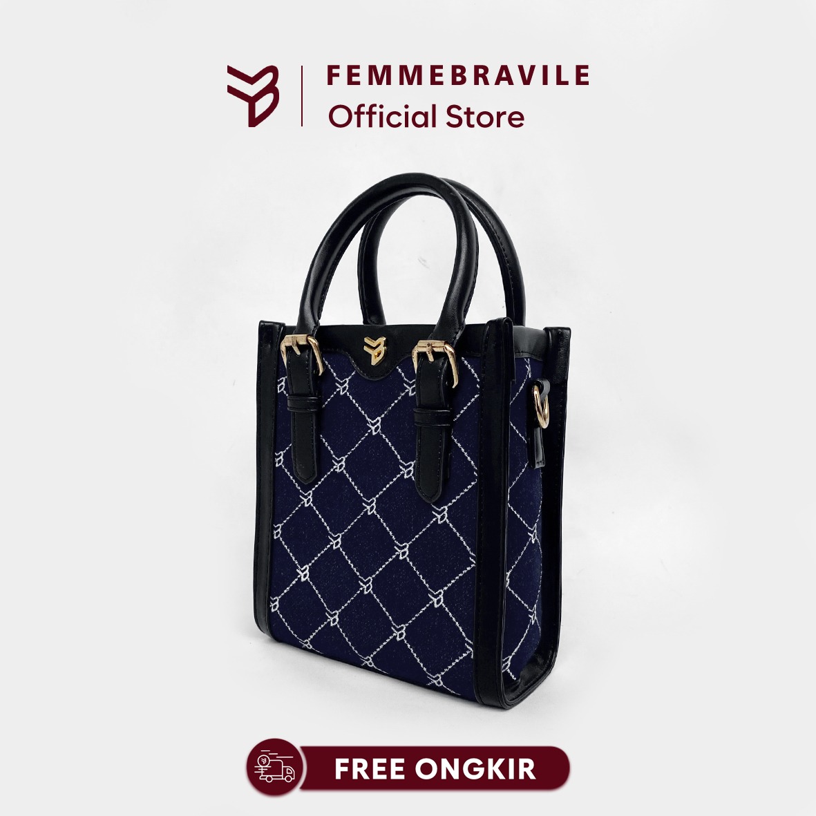 FEMMEBRAVILE Sling Bag Tas Selempang Wanita Fashion Women Shoulder bag Carol Bag