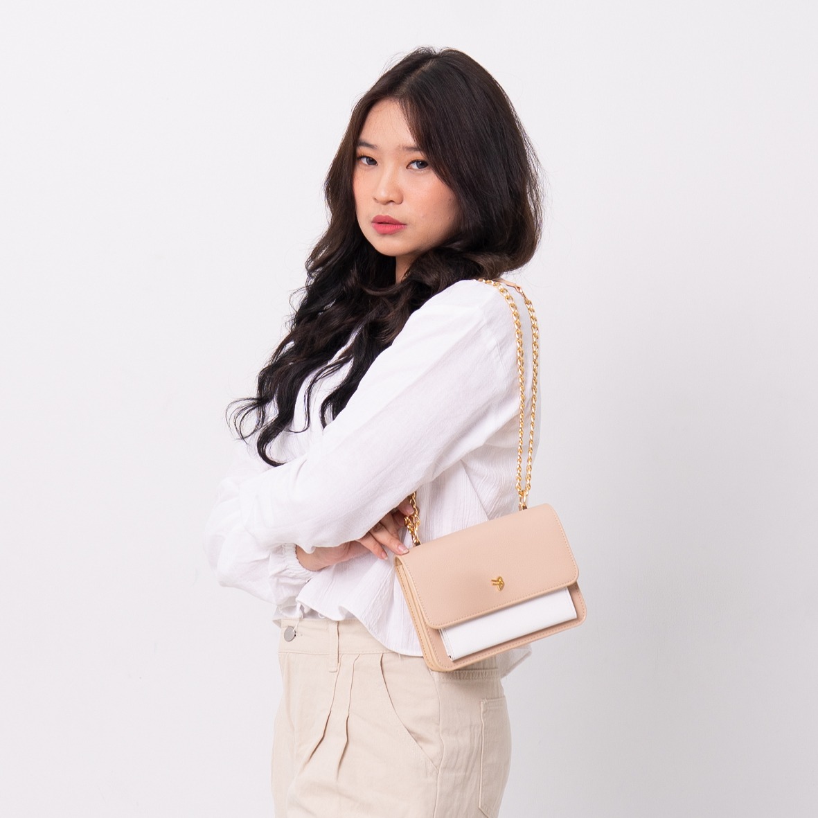 FEMMEBRAVILE Sling Bag Tas Selempang Wanita Fashion Women Shoulder bag Clarine Bag