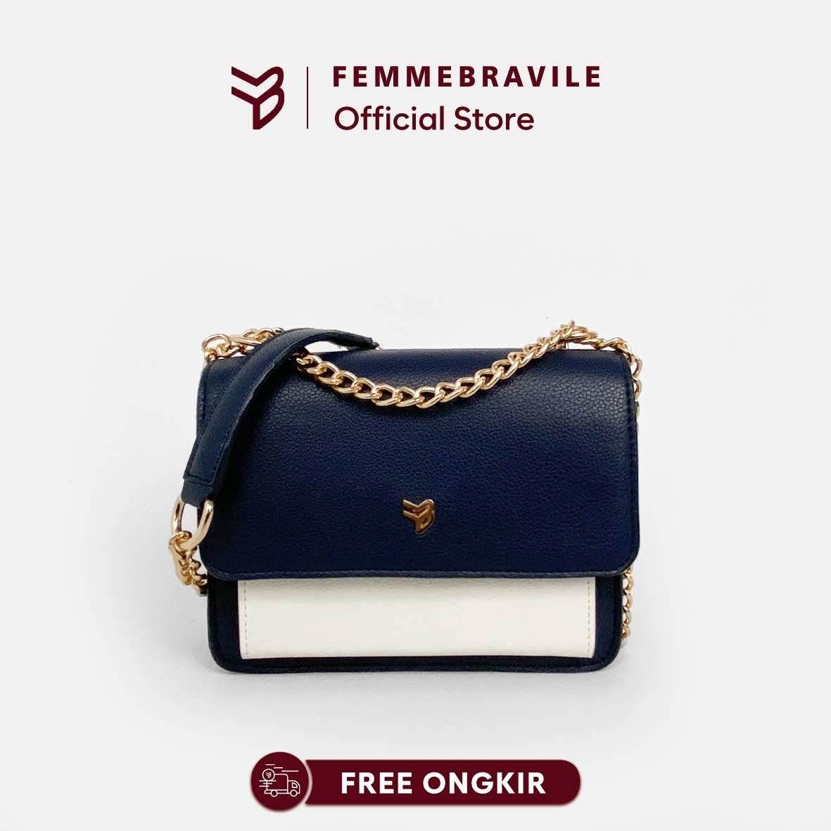 FEMMEBRAVILE Sling Bag Tas Selempang Wanita Fashion Women Shoulder bag Clarine Bag