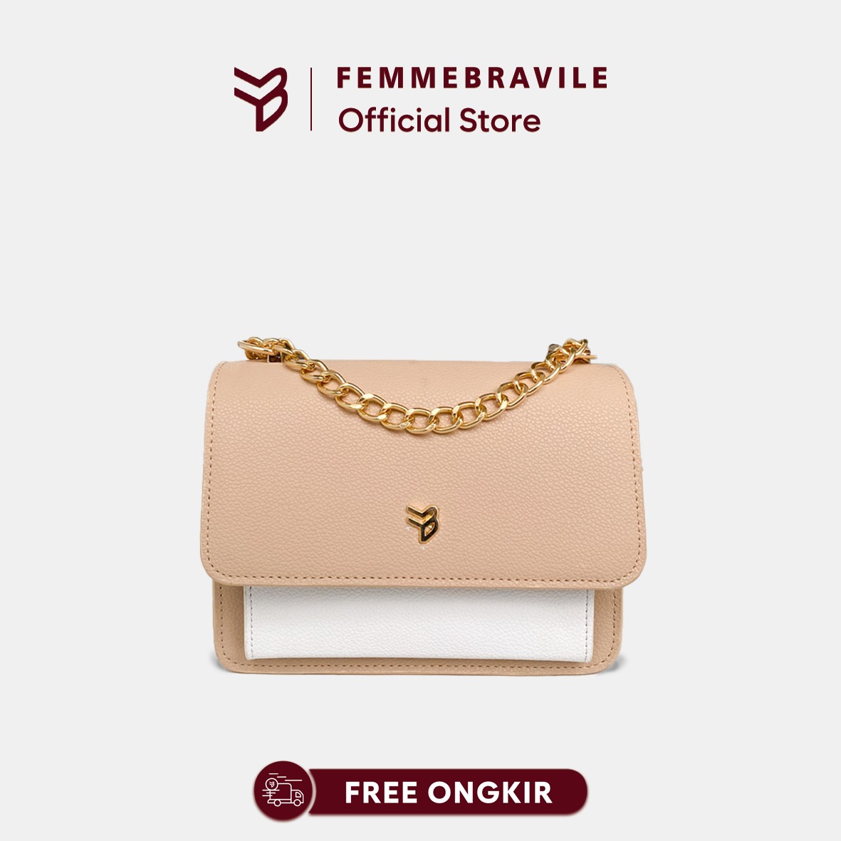 FEMMEBRAVILE Sling Bag Tas Selempang Wanita Fashion Women Shoulder bag Clarine Bag