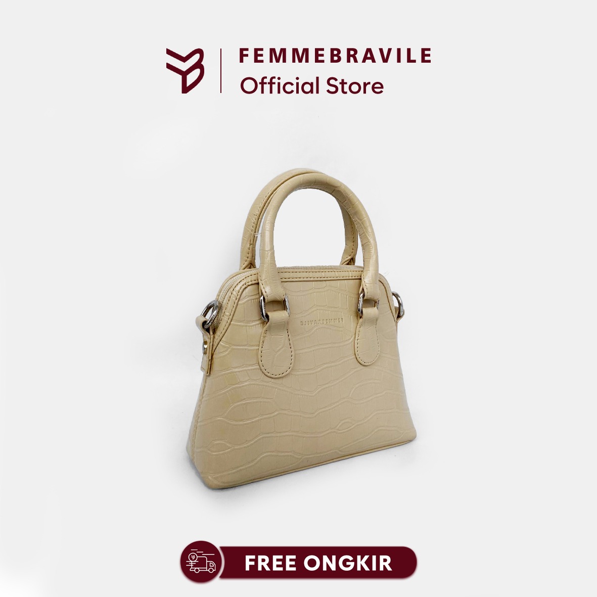 FEMMEBRAVILE Sling Bag Tas Selempang Wanita Fashion Women Shoulder bag Femo Mini Plus Croco