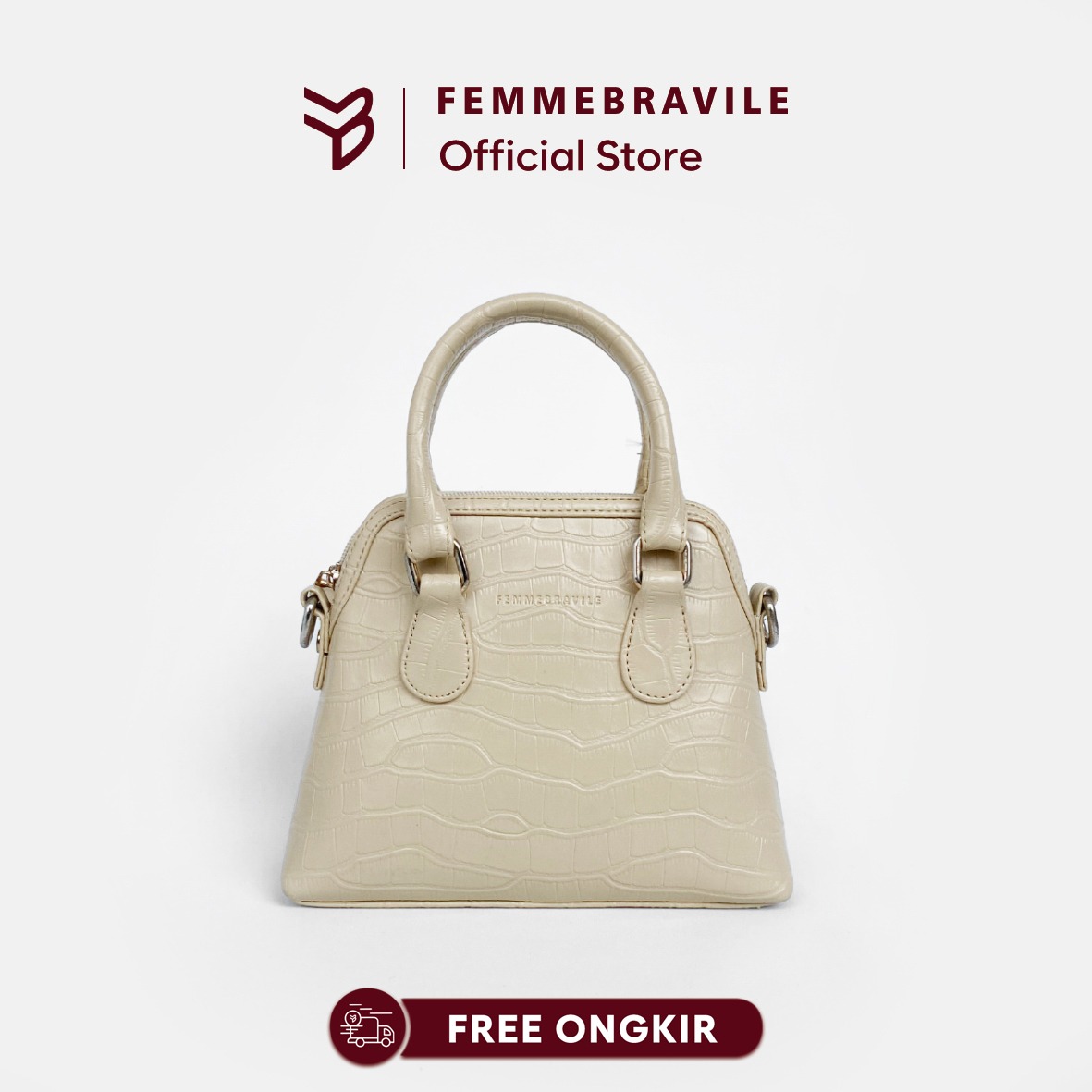 FEMMEBRAVILE Sling Bag Tas Selempang Wanita Fashion Women Shoulder bag Femo Mini Plus Croco
