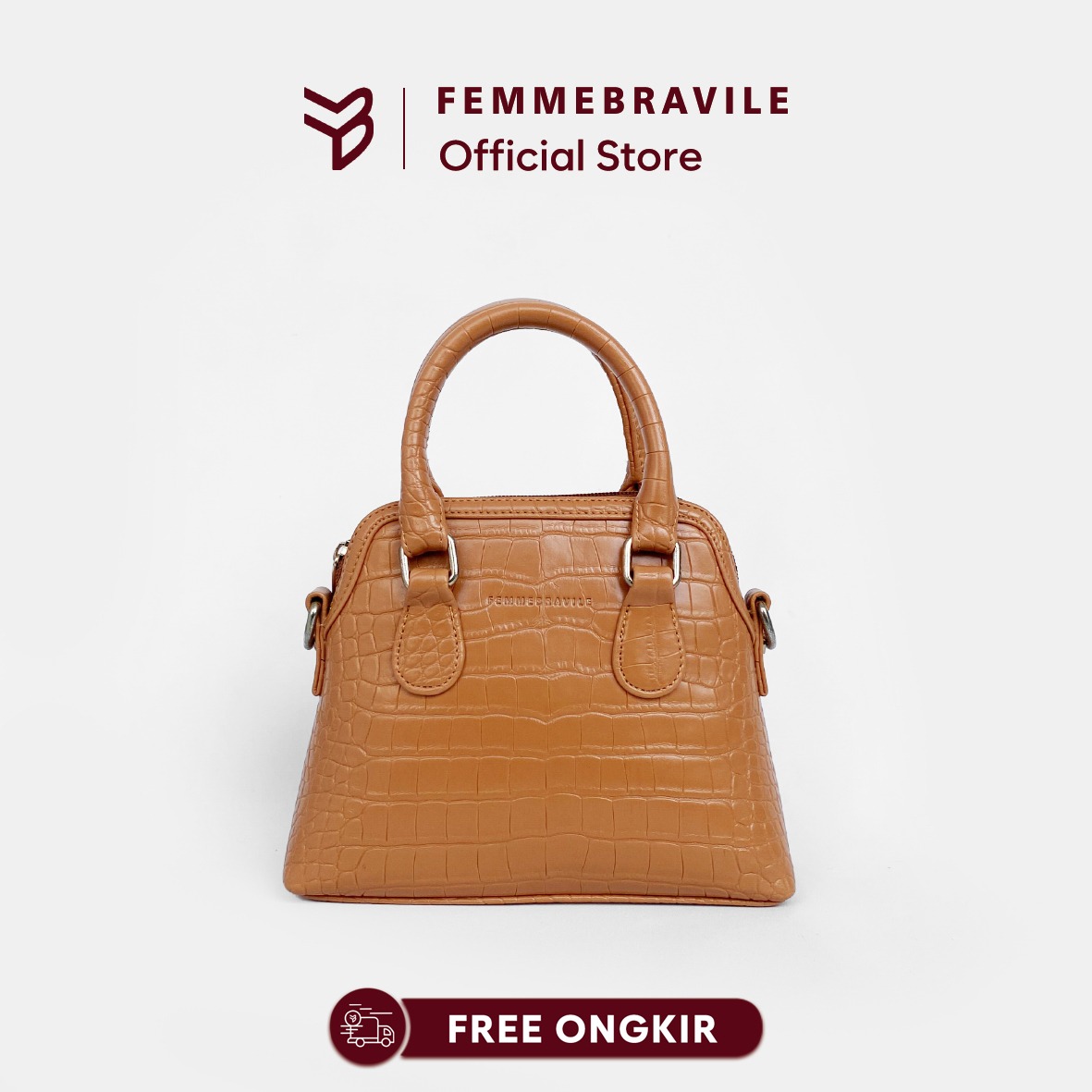 FEMMEBRAVILE Sling Bag Tas Selempang Wanita Fashion Women Shoulder bag Femo Mini Plus Croco