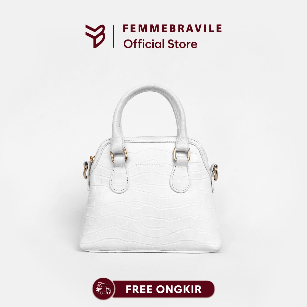 FEMMEBRAVILE Sling Bag Tas Selempang Wanita Fashion Women Shoulder bag Femo Mini Plus Croco