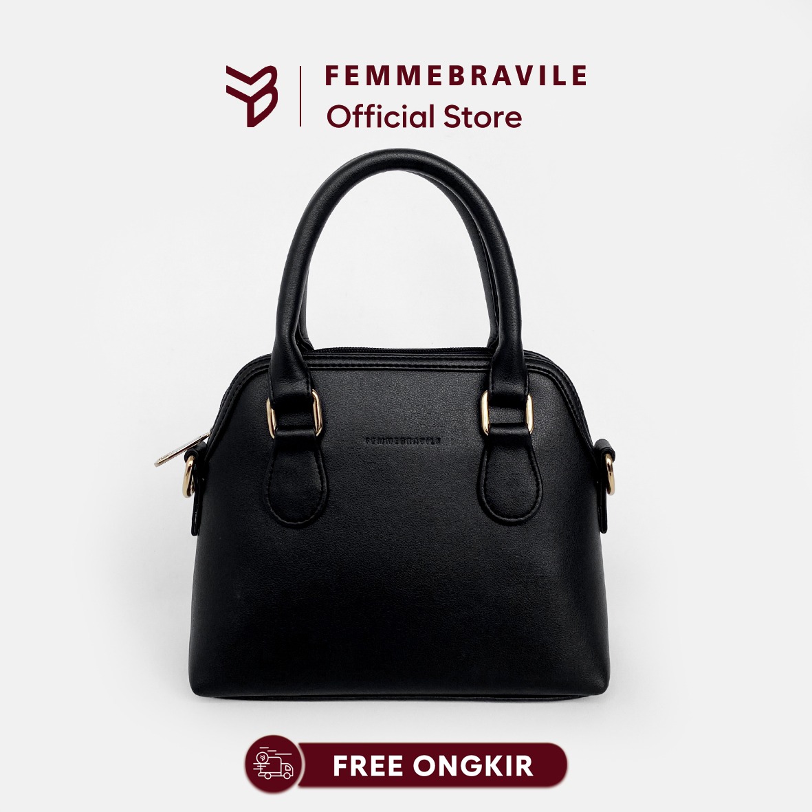 Femmebravile - Femo Small Leather - Tas Wanita - Sling Bag -  Shoulder Bag - Tas Selempang Wanita
