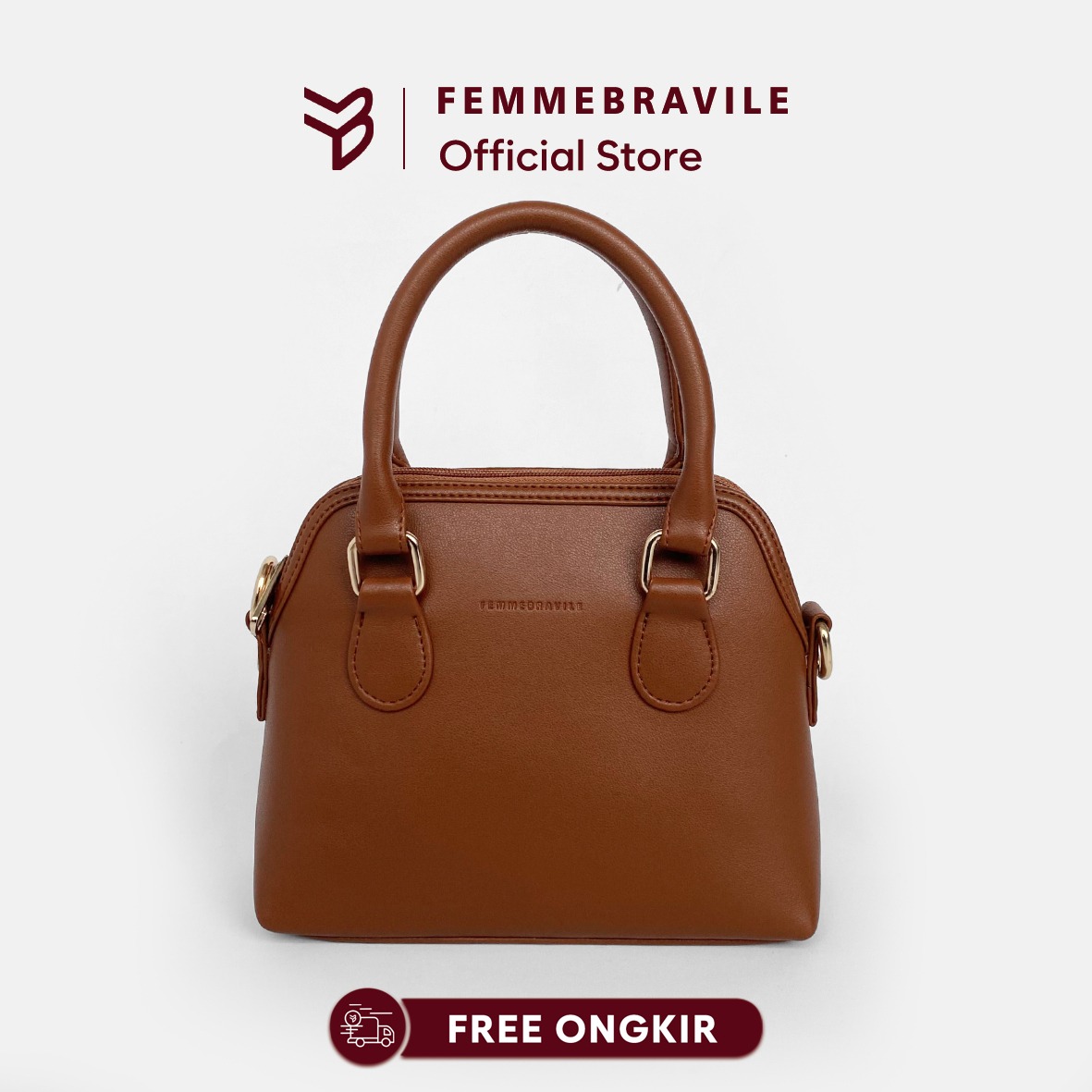 Femmebravile - Femo Small Leather - Tas Wanita - Sling Bag -  Shoulder Bag - Tas Selempang Wanita