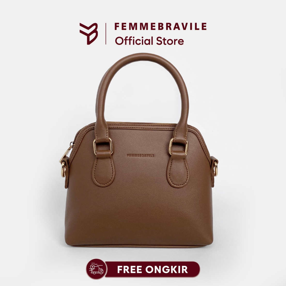 Femmebravile - Femo Small Leather - Tas Wanita - Sling Bag -  Shoulder Bag - Tas Selempang Wanita