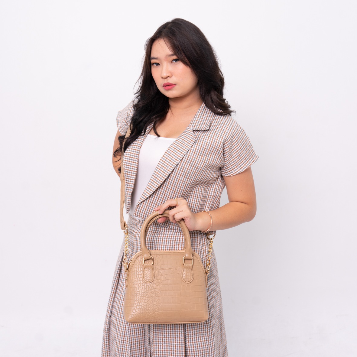 FEMMEBRAVILE Sling Bag Tas Selempang Wanita Fashion Women Shoulder bag Femo S Croco