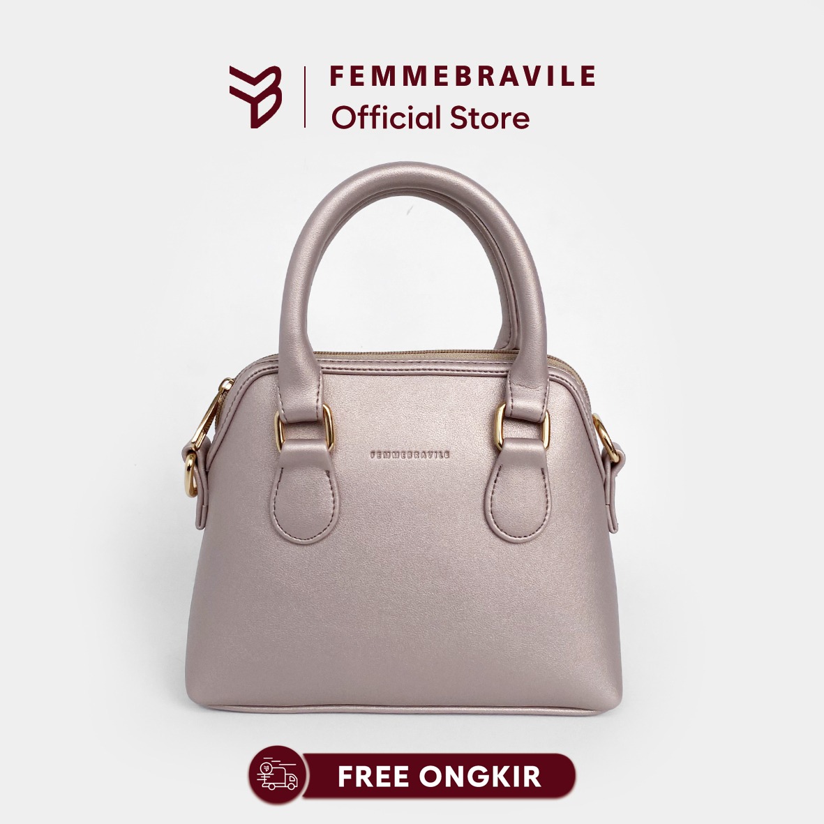 Femmebravile - Femo Small Leather - Tas Wanita - Sling Bag -  Shoulder Bag - Tas Selempang Wanita