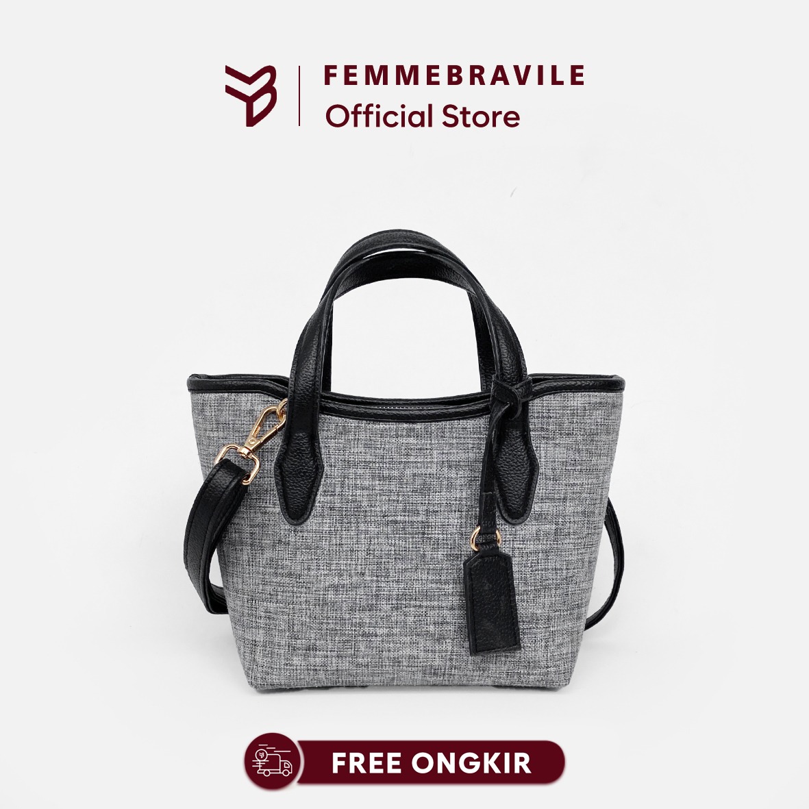 FEMMEBRAVILE Gaby Mini Totebag Wanita Slingbag Shoulder bag Tas Selempang Wanita Tas Bahu