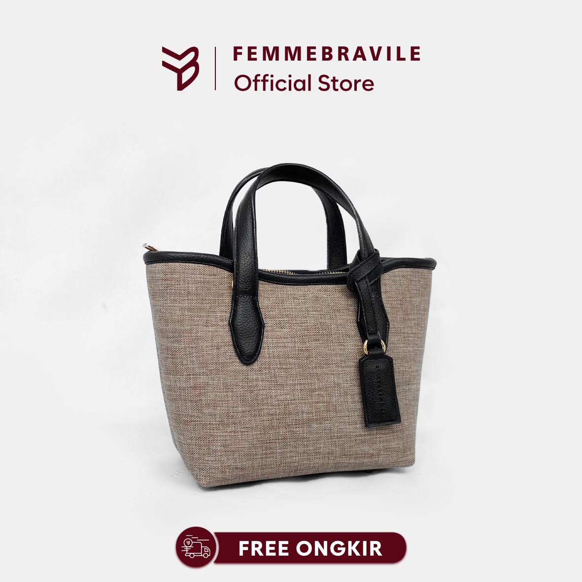 FEMMEBRAVILE Gaby Mini Totebag Wanita Slingbag Shoulder bag Tas Selempang Wanita Tas Bahu