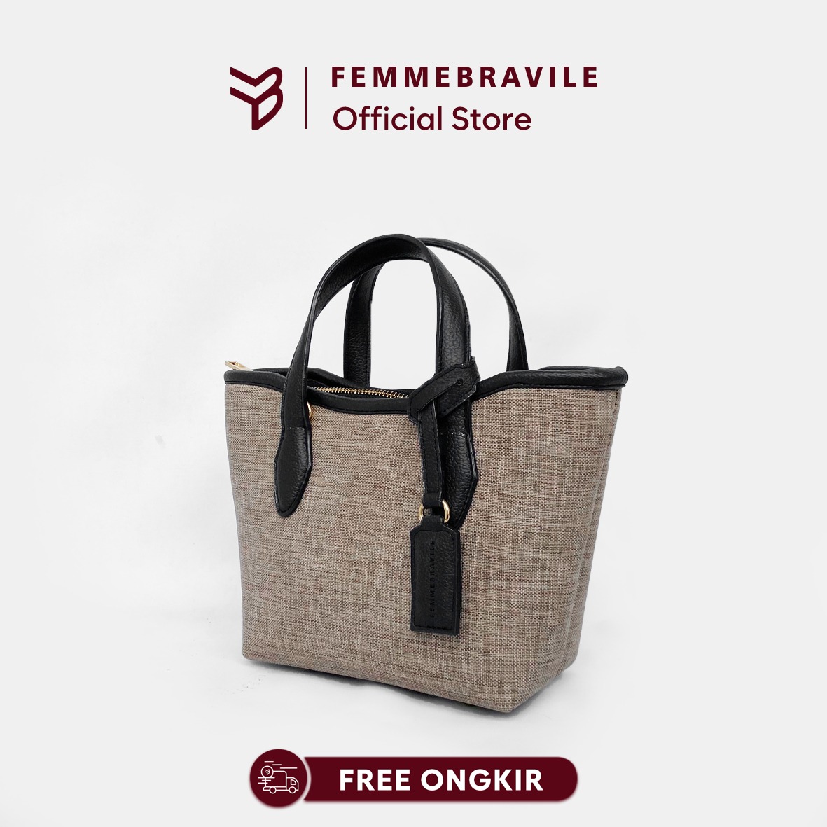 FEMMEBRAVILE Gaby Mini Totebag Wanita Slingbag Shoulder bag Tas Selempang Wanita Tas Bahu
